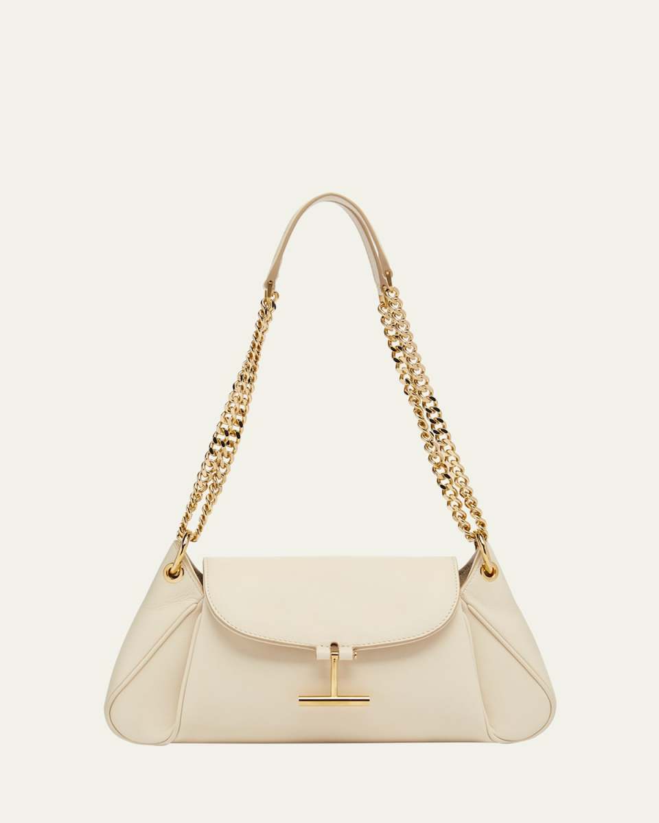 Tara Chain Shoulder Bag in Grain Leather